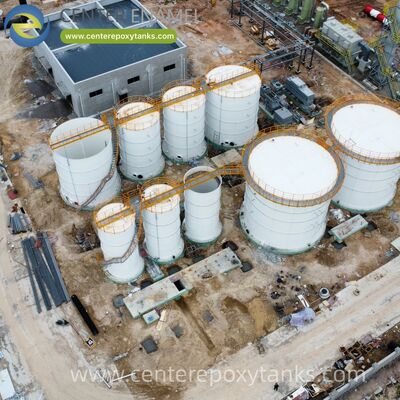 Serbatoi di acciaio a bullone come digestori anaerobici di biogas Serbatoi: reattori a tenuta stagna ottimizzati per la decomposizione microbica e la produzione di gas.