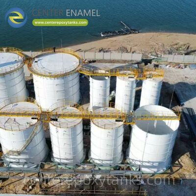 Serbatoi in acciaio imbullonati come silo di riso: protegge i delicati chicchi di riso dall'umidità ambientale e dal deterioramento.