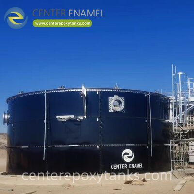 Serbatoi di acciaio a bullone come serbatoi delle acque reflue della birreria: protegge dal basso pH e dal deflusso zuccherato caratteristico della produzione di birra.