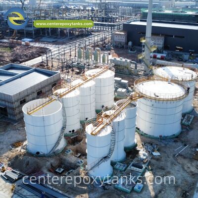 Serbatoi di acciaio a bullone come serbatoi di acque reflue per l'acquacoltura: gestisce grandi volumi di acqua per l'allevamento dei pesci resistendo alla corrosione dei sali.