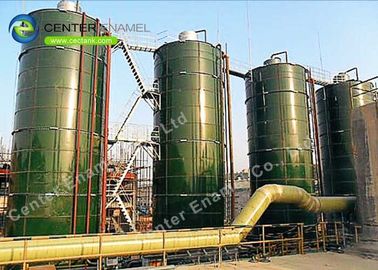 Serbatoio di biogas in vetro fuso in acciaio resistente alla corrosione 36000 galloni