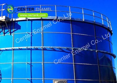 Serbatoio di stoccaggio di biogas a bullone di vetro fuso in acciaio con rivestimento UV resistente
