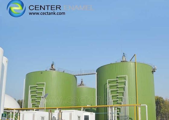 GFS tetto Serbatoi di acciaio avvolta per impianti di trattamento delle acque reflue