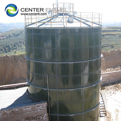 Progetto di impianto di biogas in acciaio rivestito di vetro Serbatoio di contenimento con contenitore di gas a doppia membrana