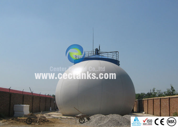 Fabbricazione in fabbrica Serbatoio settico di biogas in acciaio a bullone da min.50m3 a max. 10.000m3 0