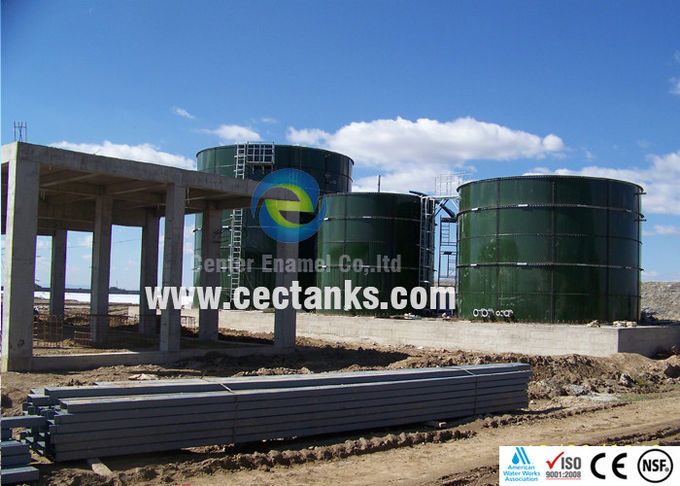 Serbatoi di contenimento dell'acqua in acciaio fuso di vetro per impianti di biogas/impianti di trattamento delle acque reflue 0