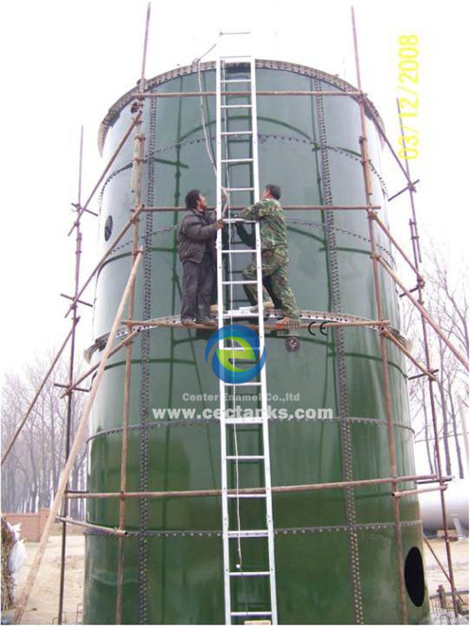 Centrale di biogas per la generazione di energia elettrica vetro fuso a serbatoi di acciaio, grado acciaio ART 310 1