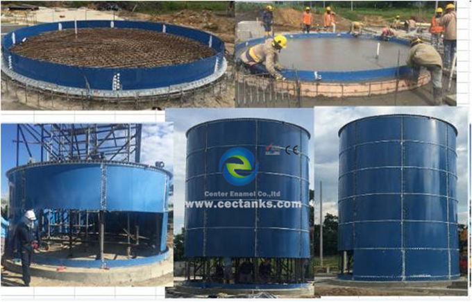 Centrale di biogas per la generazione di energia elettrica vetro fuso a serbatoi di acciaio, grado acciaio ART 310 0
