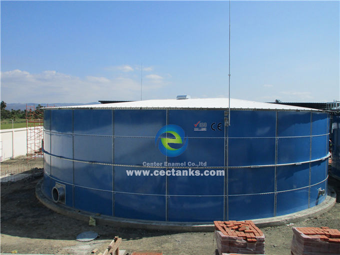 Mini serbatoio digestore anaerobico di biogas, vetro fuso in acciaio serbatoio per gas / liquido impermeabile 1