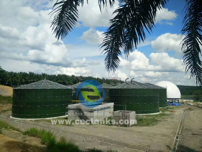 Reattore anaerobico in acciaio con membrana in PVC, generatore di serbatoi di stoccaggio di biogas per impianti di trattamento delle acque 0